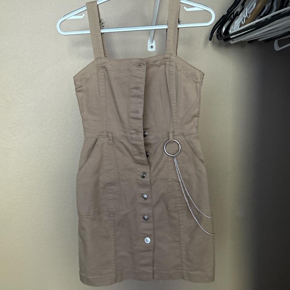 Brown khaki dress